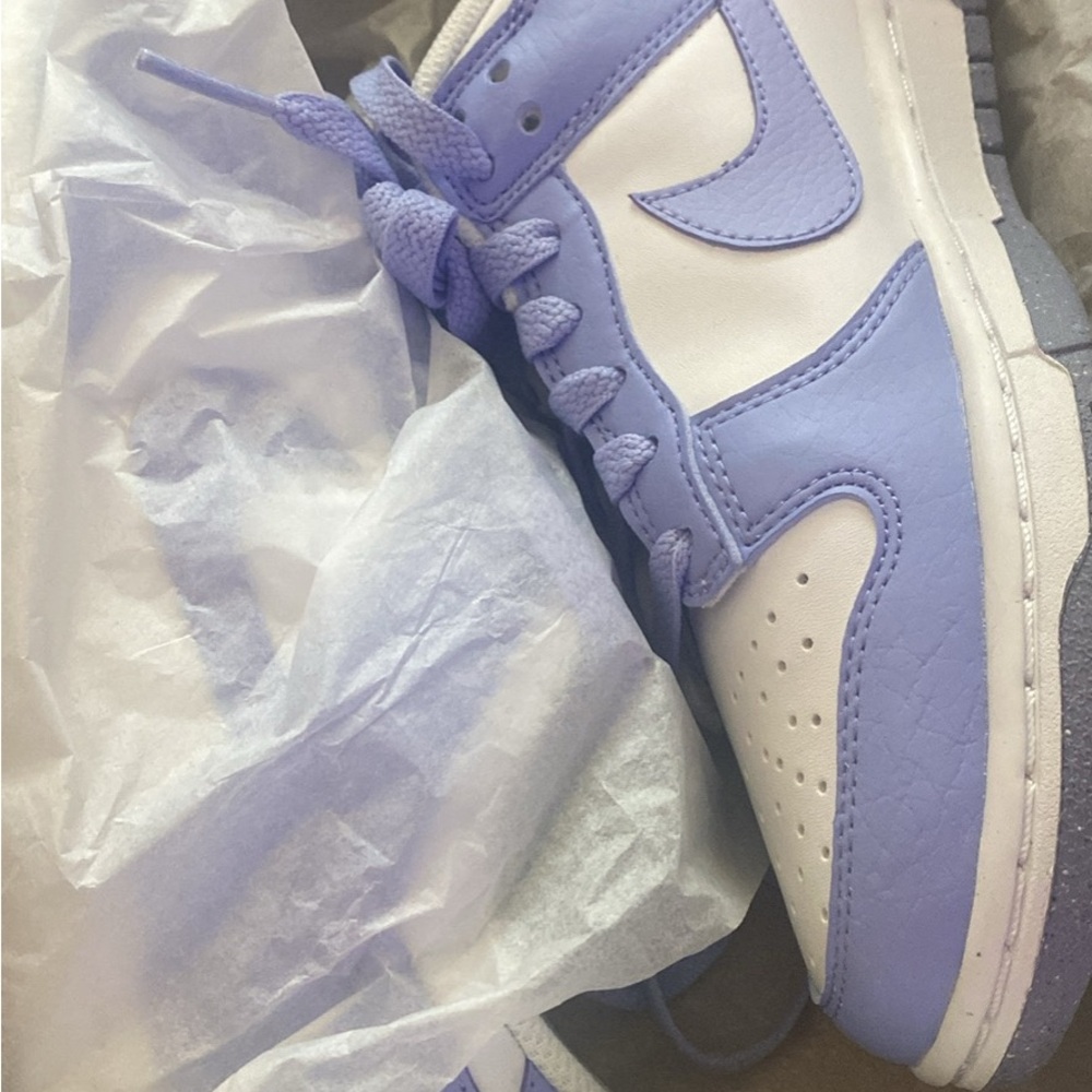 Nike Blue and White Sneakers Premium Leather Design